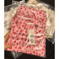 服装拉链袋塑料包装袋衣服收纳袋子双面透明警示语密封自封袋50个 45*60