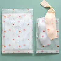 10个装旅行收纳袋衣物整理行李箱分装密封袋加厚磨砂抽绳束口袋 [拉链密封]超大5特大5大5