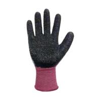 胶皮手套耐磨耐用薄款防滑透气乳胶防护手套紫砂黑高防护 两包(24双)家庭装