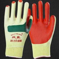 牛郎星胶片手套涂胶耐磨挂胶浸胶搬砖劳保防护防滑扎钢筋 双狼橡胶手套24双