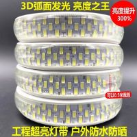 三星超亮led灯带 客厅暗槽吊顶白光 室外户外防水220v高亮软灯条 3D弧面[巨亮版白光]276珠/米