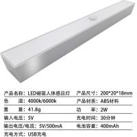 LED小夜灯智能衣柜灯橱柜灯鞋柜灯感应灯母婴起夜灯应急照明棒 白光20公分长