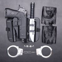 儿童玩具枪 2-3岁声光男孩枪闪光音乐手枪电动冲锋枪小孩生日礼物 手枪套装一