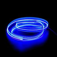 免改装汽车led氛围灯车内冷光线usb车载装饰气氛灯改装冷光灯条片 蓝色 10米冷光线➕驱动
