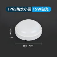 LED防潮灯防爆防水灯吸顶灯罩浴室壁灯卫生间灯户外三防灯冷库灯 白光 IP65防水大圆20W