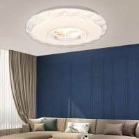 LED三色变光圆形吸顶灯家用卧室护眼灯超亮灯芯现代简约山水画灯 50CM72瓦无极调光+遥控