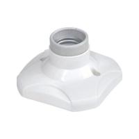 大圆带陶瓷螺口平装吸顶式灯头led灯泡灯座螺纹大螺口86底盒灯座 陶瓷螺口灯座半包 20个装