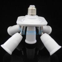 厂家直销E27一分五灯座变多头摄影灯头吊灯分叉万向角度螺口转换