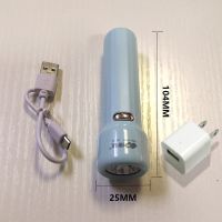 led手电筒家用充电强光超亮多功能便携户外远射应急照明台灯 康铭8931蓝色+充电器