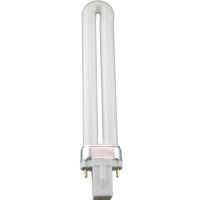 护眼灯管台灯灯管11W h形四平针18W三基色缝纫机灯7W浴霸照明灯管 台灯管2针U型11W 长22厘米2只