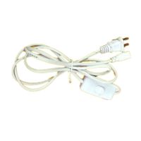 一体化灯管开关线长1.5米3米日光灯管免接线即插即用延插头线 3米长三孔开关线(1条)