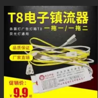广告灯箱T8电子镇流器一拖二一拖一40W30W20W带线日光灯管整流器 一拖二(20w30w40w通用)
