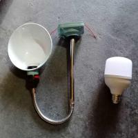 LED机床工作灯4-1固定数控车床冲床铣床万向照明台灯罩220v36v24v +12v-85v15w低压led灯泡