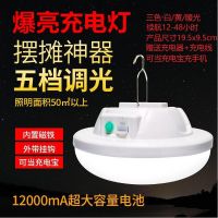 LED充电灯泡超亮家用户外应急灯无线移动照明夜市摆摊灯露营神器 D1800-爆亮款12-48时/推荐