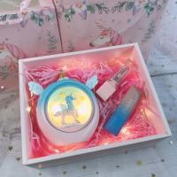 网红同款星星灯独角兽小夜灯送情侣生日礼物女男女闺蜜房间装饰品 星星灯+唇膏+口红+礼盒