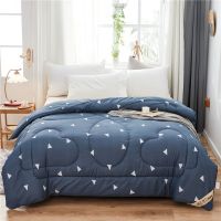 春季亲肤被子棉加厚保暖双人被芯加被套儿童家用垫被宿舍单人褥子 三角 200*230CM-超厚冬被10斤