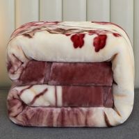 双层加厚拉舍尔毛毯冬季婚庆盖毯单双人被子床单珊瑚绒宿舍学生毯 恋曲情歌 200x230cm约八斤[已质检]