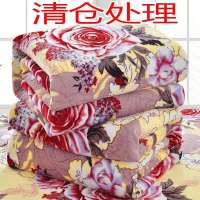 [床单盖毯两用款]法兰绒毛毯盖毯四季毯冬季保暖宿舍单双人毯子 金牡丹 200*230cm1.6斤送香包一袋