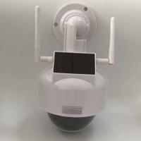 太阳能假监控摄像头仿真监控器模型防盗摄像探头带灯室外防雨 太阳能高速球[双天线+送配件]