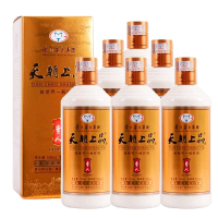 贵州茅台集团正品天·朝上品贵人53度柔和酱香型白酒纯粮酒500ml*6瓶箱装送礼袋