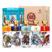 [中华老字号]陕西杜康五虎上将酒500ml*5瓶52度纯粮酒浓香型白酒礼箱装