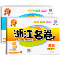新版 浙江名卷二年级下册语文数学试卷全套小学2年级下教材同步专项训练练习册小学生检测期中期末考试卷子练习题测试卷