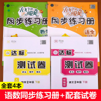 二年级下册同步训练+试卷 全套4册 语文数学练习册 2年级下学期测试卷 人教版下 小学教材练习题 练习学习资料卷子思维课