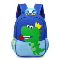 幼儿园书包男女童大中小班宝宝小背包小男孩恐龙儿童可爱双肩包包 恐龙-宝蓝