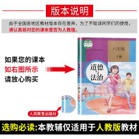 2021新版初中八年级下册道德与法治人教版 初二下册道法初中八下政治练习册 中考八下教材同步辅导书资料