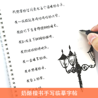 初学者入门行楷速成手写体练字帖锦瑟年华个性手写临摹练字本成年人大学高中男女生漂亮字体美文描红钢笔字帖 【奶酪体】送2杆2