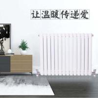 暖气片家用水暖钢二柱散热器大水道散热片低碳钢材质集中供暖壁挂 1.8壁厚总高度1.8米