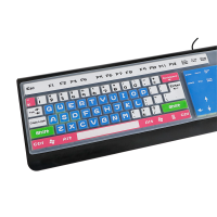 通用型可爱凹凸套透明硅胶防尘罩台式机电脑键盘保护键盘膜 台式机五彩蓝