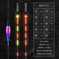 咬钩变色电子漂高灵敏鲫鱼漂中立感应夜钓浮漂夜光漂超亮 【促销款】吃铅约0.7 【变色】二支装送二粒电池