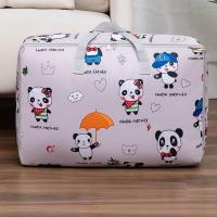 收纳袋衣物多功能装被子袋子行李袋搬家打包袋防潮特大号旅行袋 熊猫款 加厚牛津布-超大号[鞋袋]