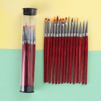 美甲笔套装15支全套工具初学指甲刷拉线笔画花笔彩绘笔光疗笔渐变 15支全套带透明笔筒