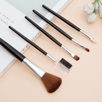 化妆刷套装动物毛全套可爱彩妆必备工具初学者套刷眼影刷眉粉刷 化妆必备[5件套]