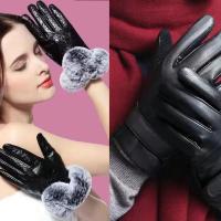 手套男冬骑行加绒加厚保暖皮手套男骑车滑雪户外摩托车手套女触屏 男女士-加绒加厚[口罩+耳罩]