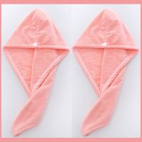 干发帽超强吸新款速干可爱学生成人干发帽女长发网红干发帽吸水 双层樱花粉+双层樱花粉(成人)