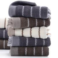 纯棉毛巾批发10条装加大面巾洗澡巾直销批发回礼福利吸水不掉毛 水纹毛巾10条装
