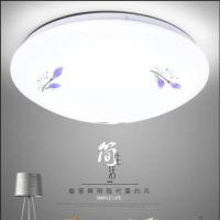 LED吸顶灯圆形卧室客厅房间书房走廊阳台卫生间厨房节能灯具灯饰 百合款 50厘米72瓦无极调光