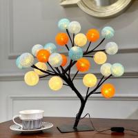 个性LED小夜灯卧室宿舍床头灯生日礼物女生闺蜜创意送伴娘伴手礼 露水清晨 48灯方底带开关插电款（送插头）