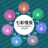 水晶吸顶灯筒灯射灯走廊灯过道灯led灯阳台天花灯七彩玄关吸顶灯 LED5W 七彩慢变 明装(无需开孔)