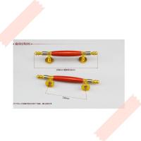 木门拉手不锈钢实木明装拉手大门把手房门把手木门拉手实木把手 金沙比利 1支 总长350MM孔距210MM