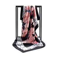 韩禾 三八礼物90大方巾绸缎缎面色丁头巾柔滑大披肩围巾女丝巾 2067