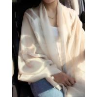 丝巾春秋纱巾女百搭长款夏季防晒薄款礼服披肩外搭秋冬款洋气时尚 春夏装饰