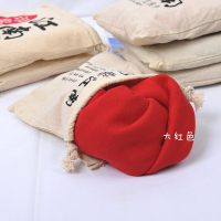 沙漠围巾女海边防晒披肩民族风超大棉麻纯色丝巾夏季薄款红纱巾 拆须 大红