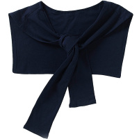 三十而已江疏影王漫妮同款深蓝色棉质打结披肩外搭护颈空调搭肩秋 深蓝-棉布