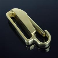 经典手工不锈钢钥匙扣老式穿腰带穿皮带运动裤腰挂件男锁匙扣怀旧 黄铜加厚铸造抛光款