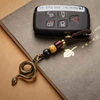 『十二生肖蛇』纯黄铜蛇钥匙扣男挂件汽车饰品古玩文玩手把件吊坠 『十二生肖之铜蛇』礼盒装