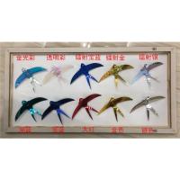 镜面闪光亮片比翼鸟吊饰 婚礼派对商场美陈橱窗吊顶家居装饰挂件 镭射银10只